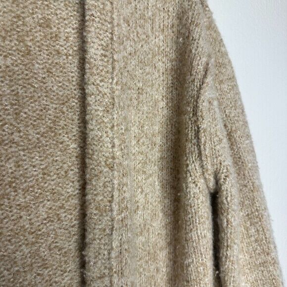 Vince Womens Cardigan Open Front Sweater Beige Chunky Knit Material Unknown M - Picture 6 of 7